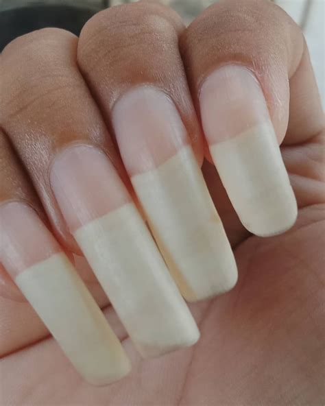 long natural nails instagram